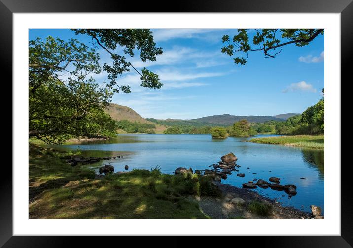 Rydal Water Framed Mounted Print by Andrew Sharpe