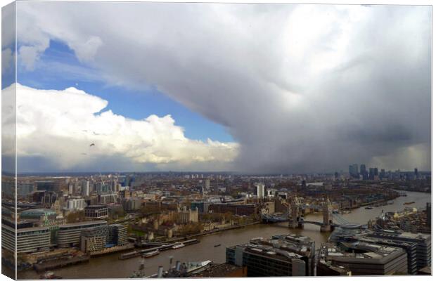 London Skyline Cityscape England Canvas Print by Andy Evans Photos