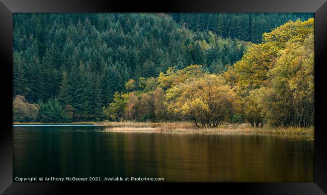 Autumn Loch  Framed Print by Anthony McGeever