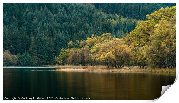 Autumn Loch  Print by Anthony McGeever