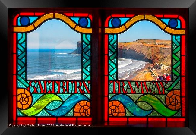 Saltburn by the Sea  Framed Print by Martyn Arnold