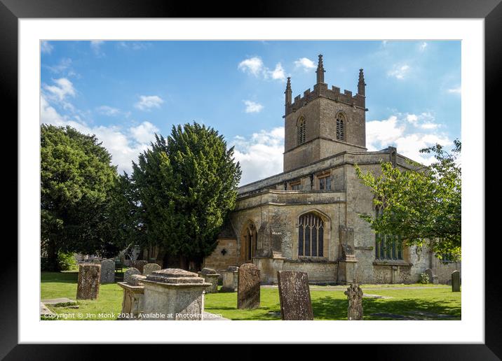St Edward's Church, Stow-on-the-Wold Framed Mounted Print by Jim Monk