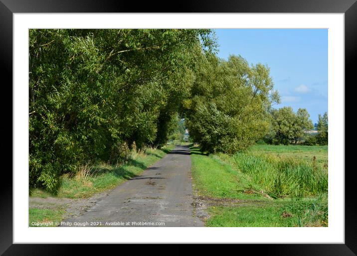 Long road Framed Mounted Print by Philip Gough