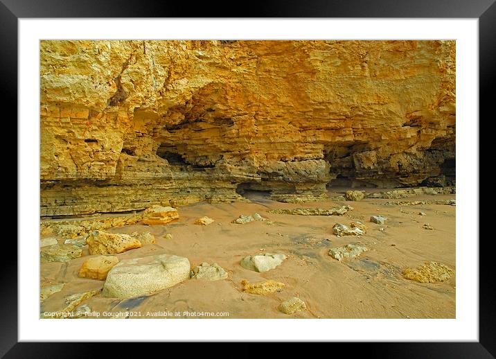 Rocky Cliff View Framed Mounted Print by Philip Gough