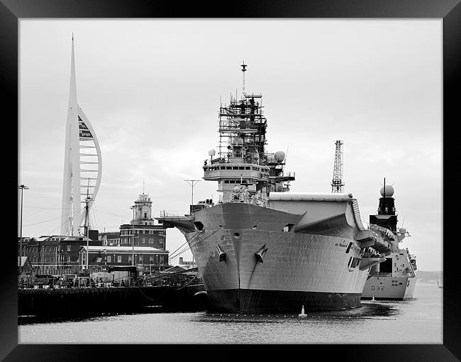 Portsmoth Dockyard Framed Print by Tony Bates