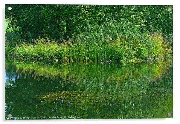 Dorsets Wayfords Wood Acrylic by Philip Gough