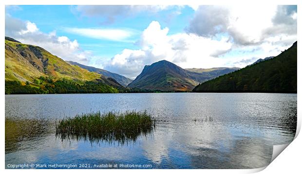 Buttermere and Fleetwith Pike Print by Mark Hetherington