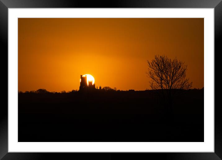 Sunrise over Ely Cathedral  Framed Mounted Print by Tom Sharpe