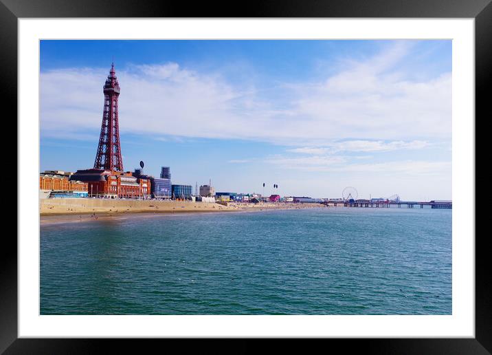Sunny Day at Blackpool Framed Mounted Print by Ian Pettman