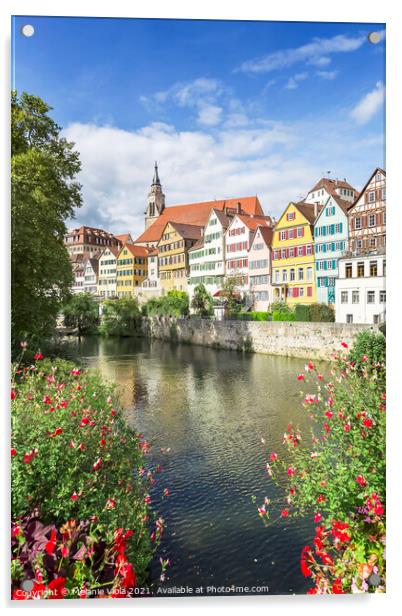 GERMANY Picturesque Tuebingen Neckar Front Acrylic by Melanie Viola
