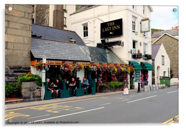 The last Inn, Barmouth, Wales. Acrylic by john hill