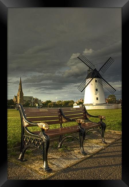 Stormy Skies At Lytham Framed Print by Jason Connolly