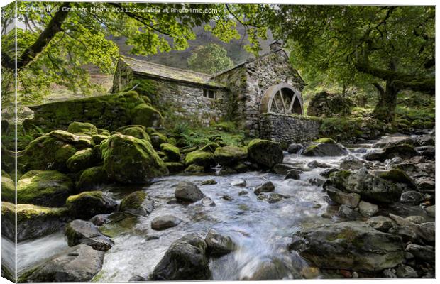 Borrowdale Mill hor Canvas Print by Graham Moore