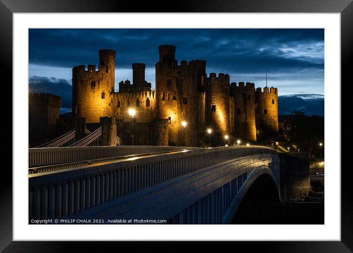 Castle by night 614 Framed Mounted Print by PHILIP CHALK