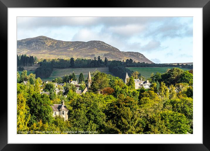 Majestic Autumn Landscape Pitlochry Framed Mounted Print by Michael Birch