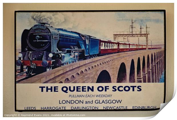 Queen if Scots Print by Raymond Evans