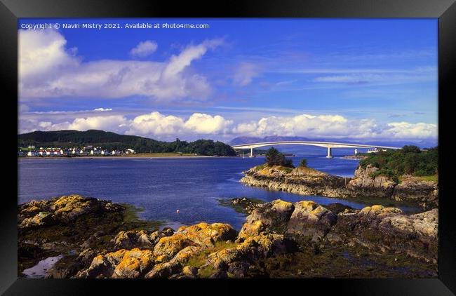 The Skye Bridge, Kyle of Lochalsh Scotland Framed Print by Navin Mistry