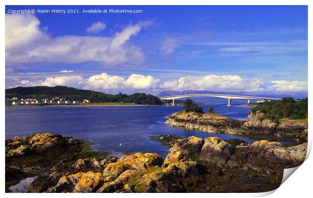 The Skye Bridge, Kyle of Lochalsh Scotland Print by Navin Mistry