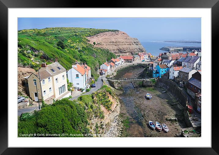 Above Staithes Framed Mounted Print by Keith Mountford