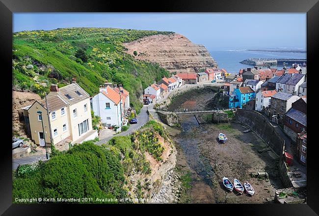Above Staithes Framed Print by Keith Mountford