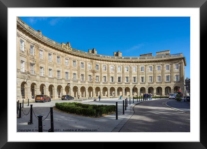 The Buxton Crescent Framed Mounted Print by Keith Douglas