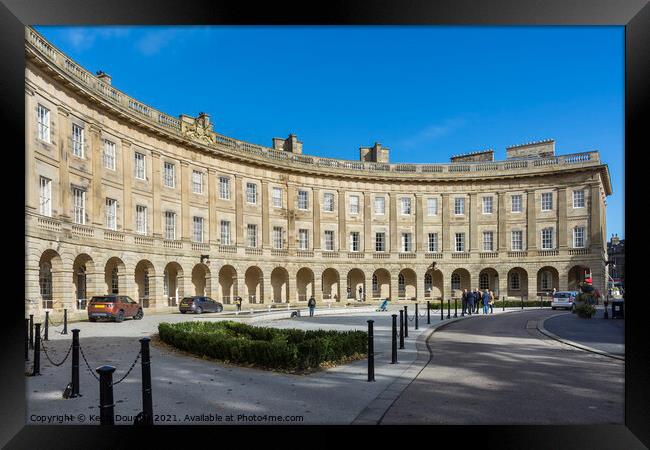 The Buxton Crescent Framed Print by Keith Douglas