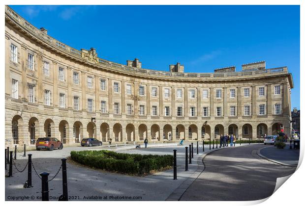 The Buxton Crescent Print by Keith Douglas