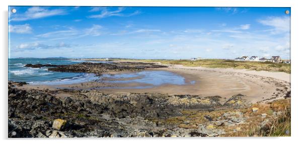 Porth Trecastell panorama Acrylic by Jason Wells