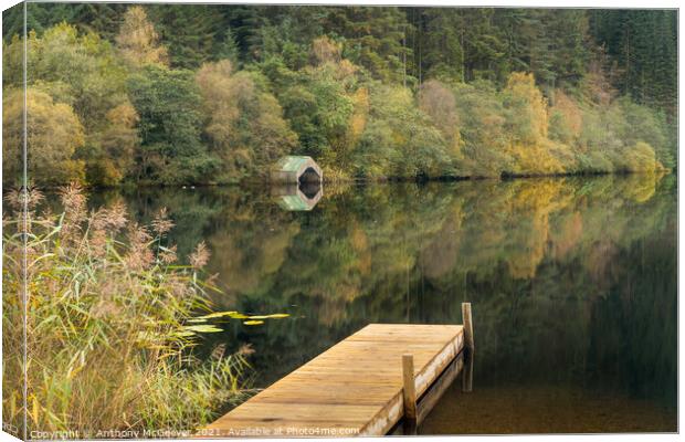 Milton Basin during Autumn  Canvas Print by Anthony McGeever