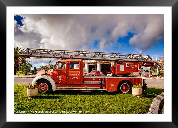 Bombeiros De Lagos  Framed Mounted Print by Wight Landscapes