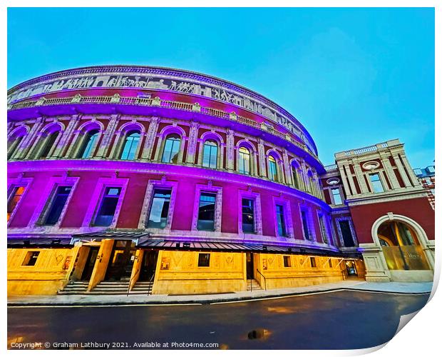 Royal Albert Hall Print by Graham Lathbury