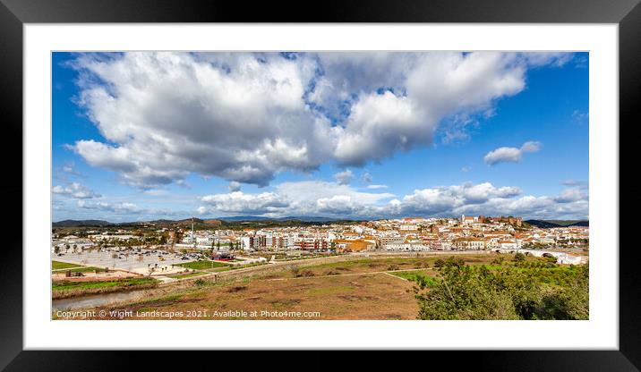 Silves Panorama Algarve Portugal Framed Mounted Print by Wight Landscapes