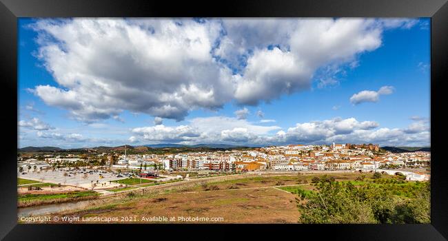 Silves Panorama Algarve Portugal Framed Print by Wight Landscapes