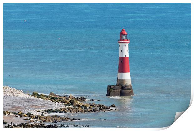 Beachy Head Lighthouse Print by Gareth Parkes