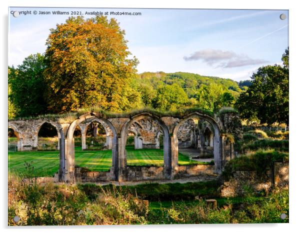 Hailes Abbey Ruins Acrylic by Jason Williams