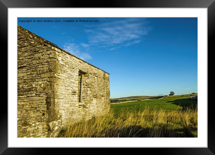 Old Limestone Barn Ravenstonedale Cumbria Framed Mounted Print by Nick Jenkins