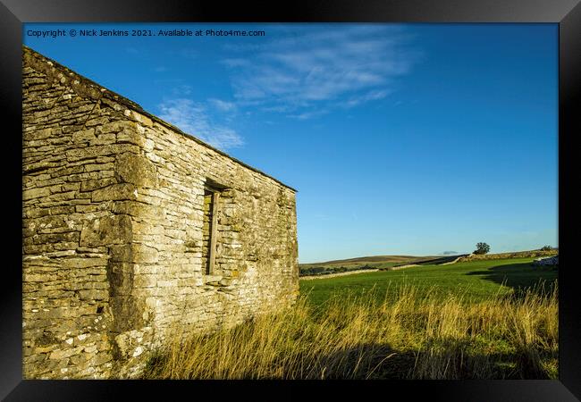 Old Limestone Barn Ravenstonedale Cumbria Framed Print by Nick Jenkins