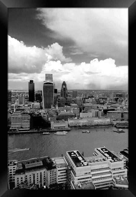 London Skyline Cityscape England Framed Print by Andy Evans Photos