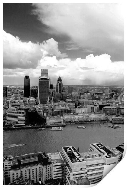 London Skyline Cityscape England Print by Andy Evans Photos