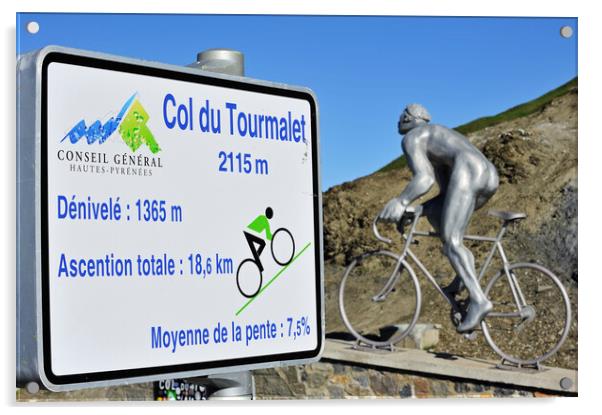 Col du Tourmalet, Pyrenees Acrylic by Arterra 