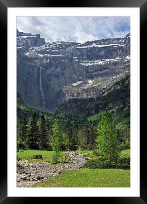 Gavarnie Falls, Pyrenees Framed Mounted Print by Arterra 