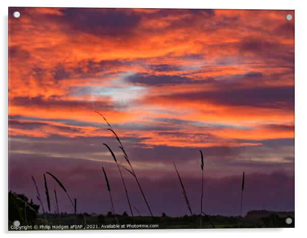 Dawn at Kirkandrews Acrylic by Philip Hodges aFIAP ,