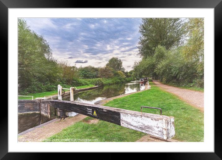 The Kennet and Avon at Padworth Framed Mounted Print by Ian Lewis