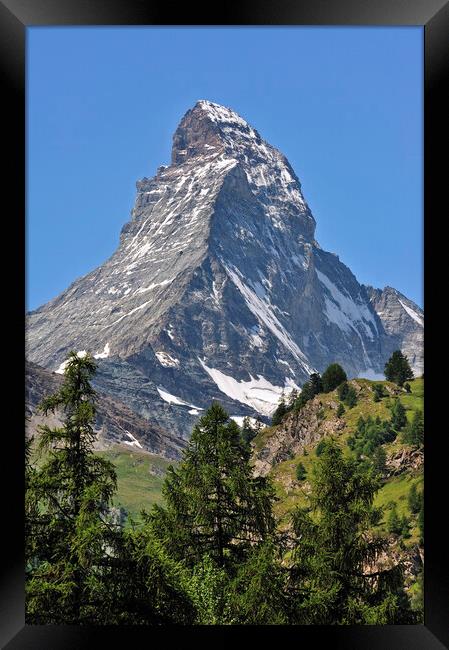 Matterhorn in Wallis Framed Print by Arterra 
