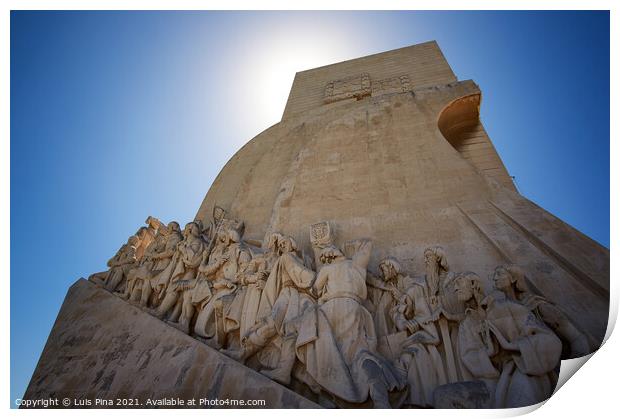 Padrao dos Descobrimentos monument in Lisbon, Portugal Print by Luis Pina