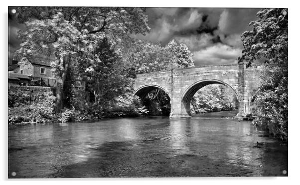 Bubnell Bridge and River Derwent  Acrylic by Darren Galpin