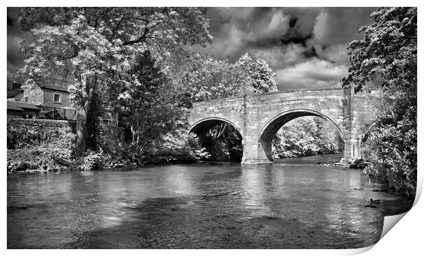 Bubnell Bridge and River Derwent  Print by Darren Galpin