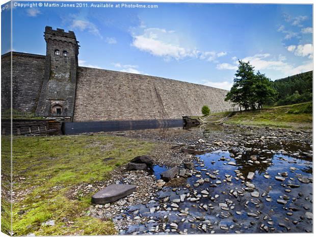 Derwent Dam wide angle panorama Canvas Print by K7 Photography