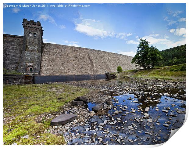 Derwent Dam wide angle panorama Print by K7 Photography