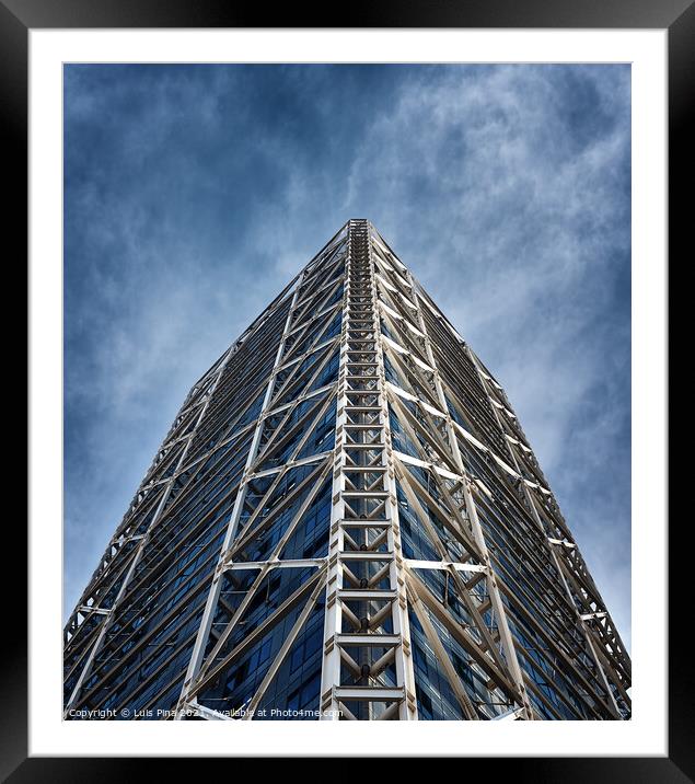 Top of Building Framed Mounted Print by Luis Pina